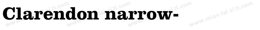 Clarendon narrow字体转换